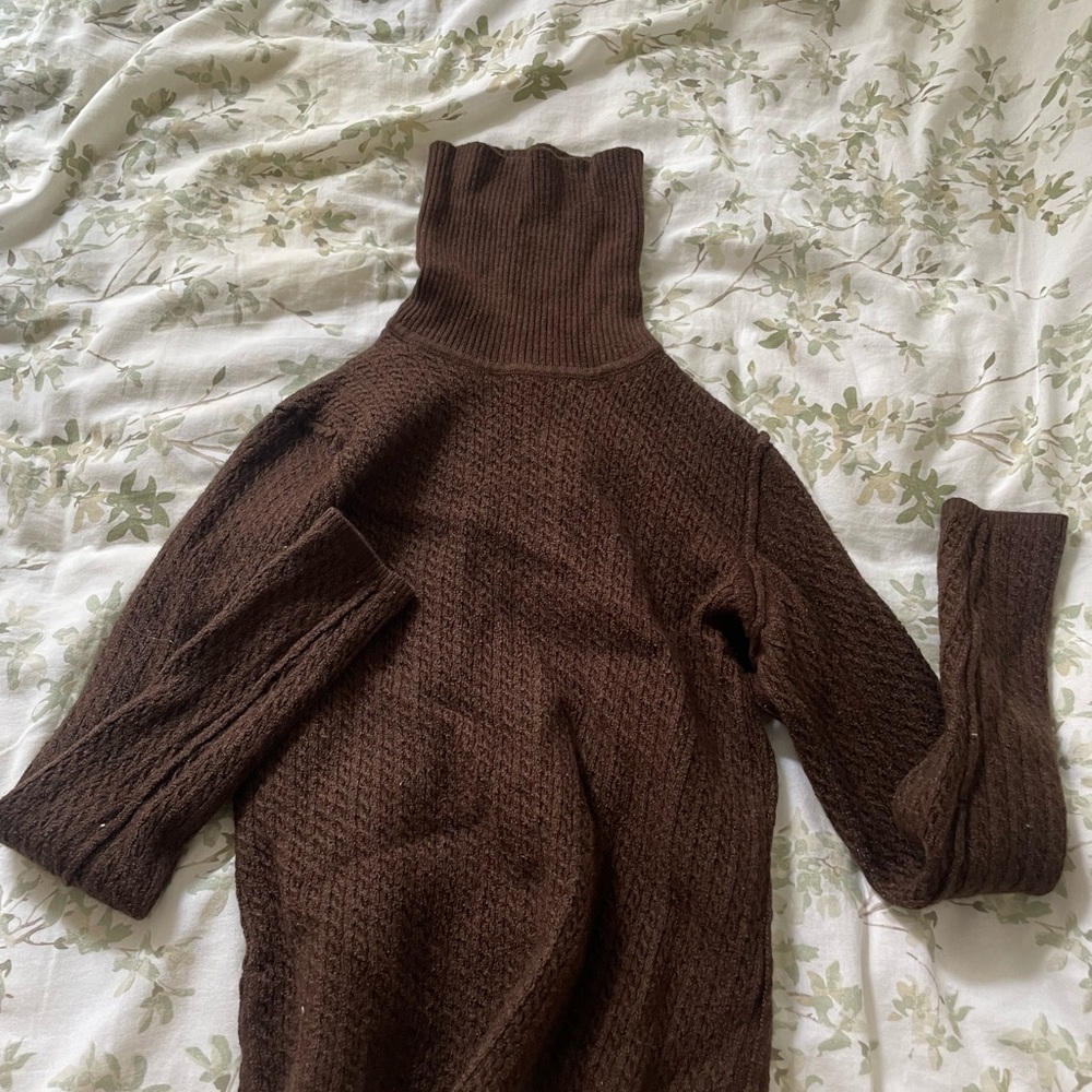 Brooks Brothers Chocolate Brown Turtleneck Sweater